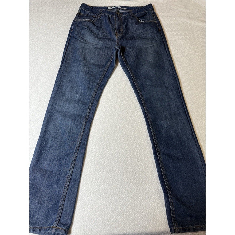 DKNY Straight Leg Jeans Teens Size‎ 20 Medium Wash Denim 30x31